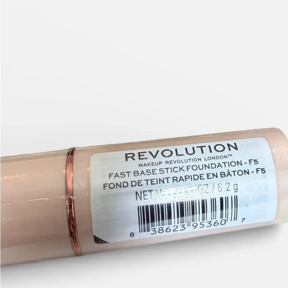 Makeup Revolution Fast Base Stick Foundation F5 NWT